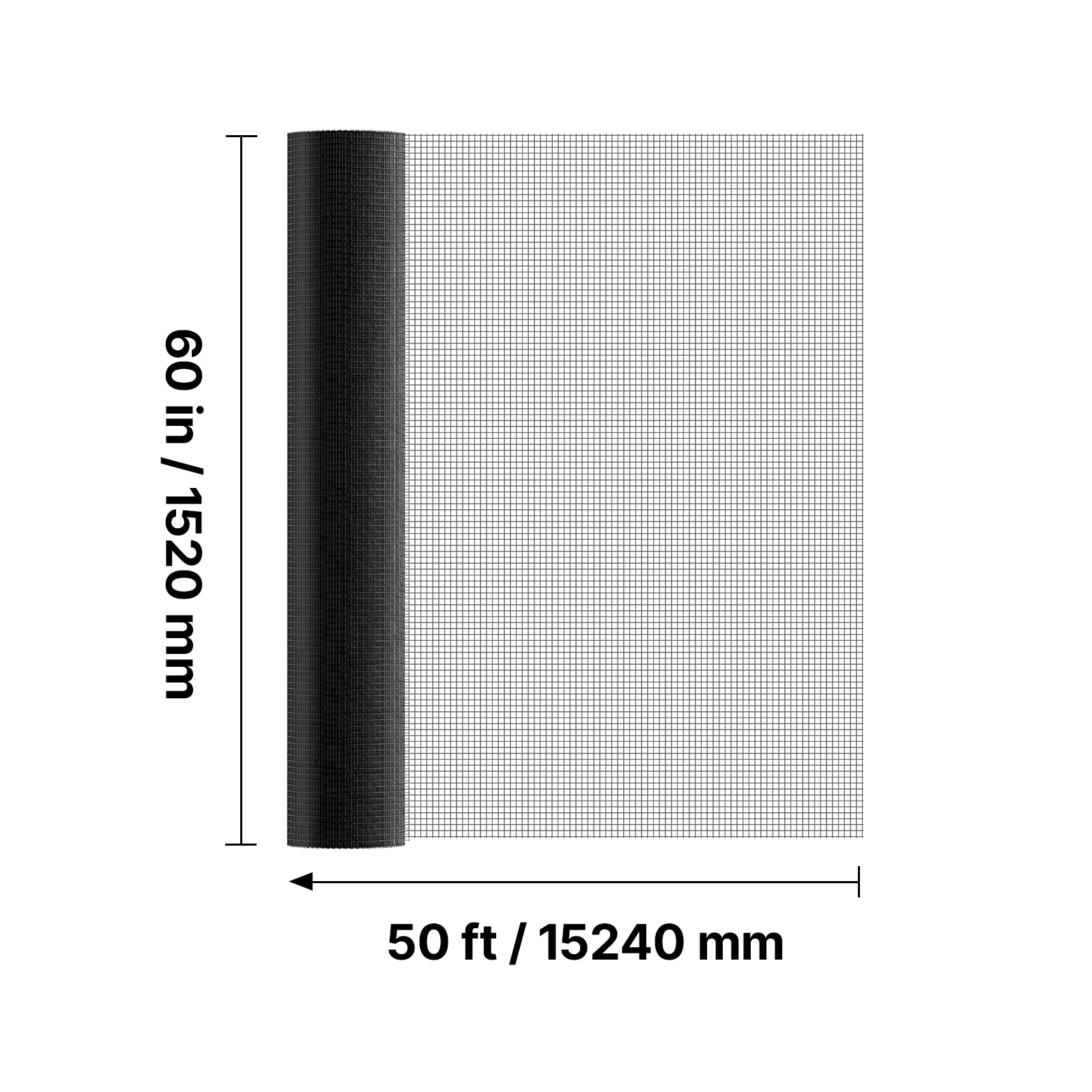 Galvanised Hardware Cloth Wire Mesh Roll Heavy Duty Garden Fencing_voghion.com